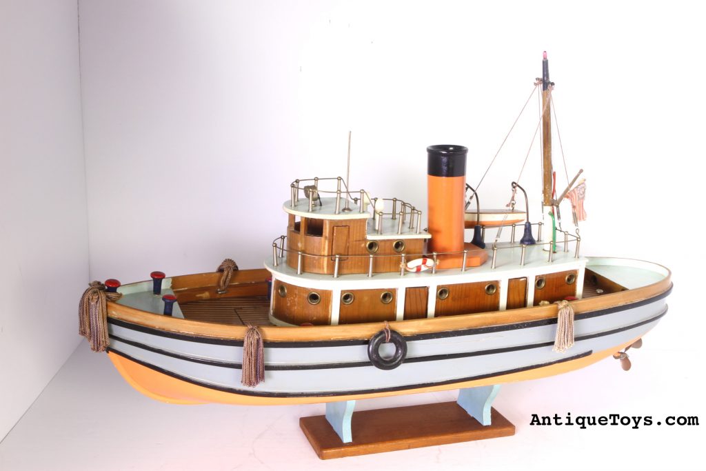 Japanese Wooden Tug Boat Toy *SOLD* - AntiqueToys.com - Antique Toys ...