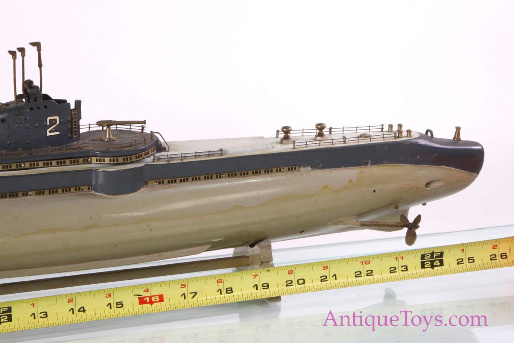 U.S. Submarine #2 Motorized wood toy Made in Japan. TMY and Ito ...