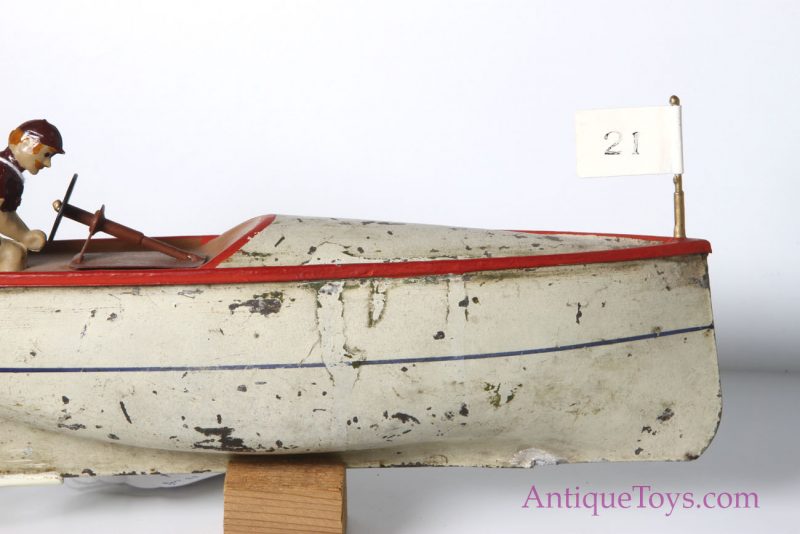 Arnold Speedboat Tin Windup, Vintage Boat Toy <FONT COLOR="ff000 ">*SOLD*</font> - Image 3