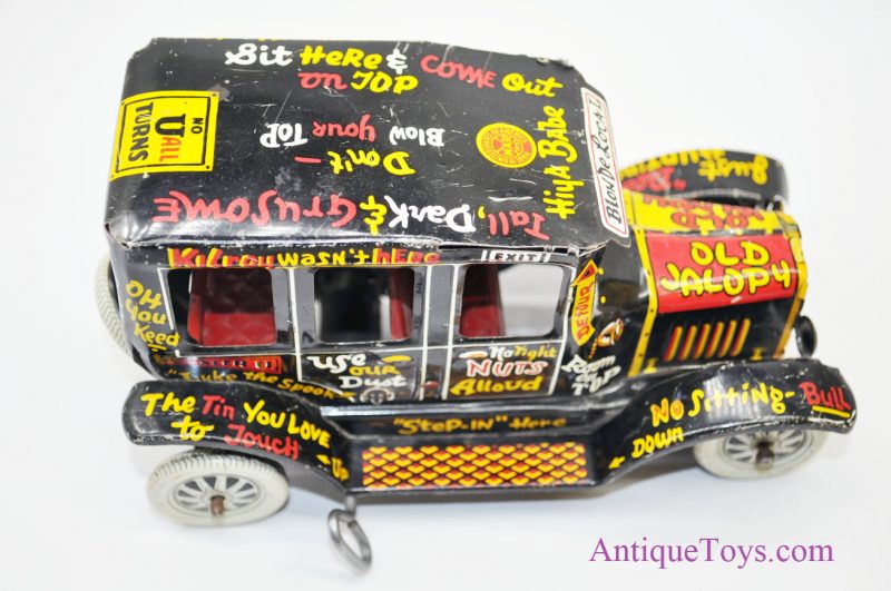 1950's Marx "Old Jalopy" Tin Lithographed Wind Up Car <FONT COLOR="ff000 ">*SOLD*</font> - Image 3