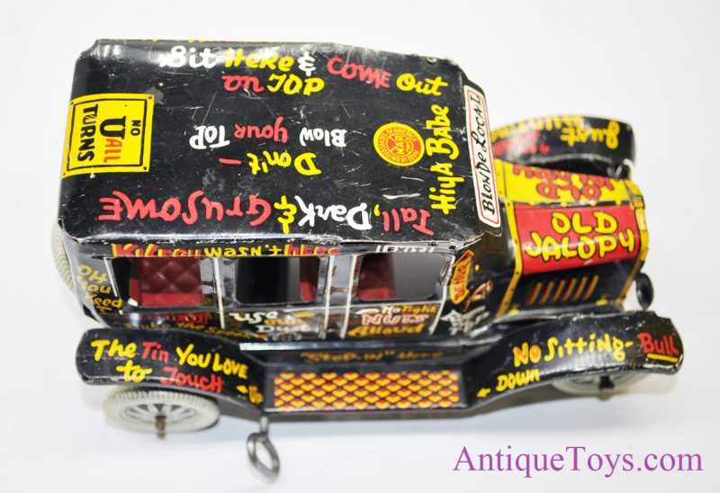 1950's Marx "Old Jalopy" Tin Lithographed Wind Up Car <FONT COLOR="ff000 ">*SOLD*</font> - Image 8