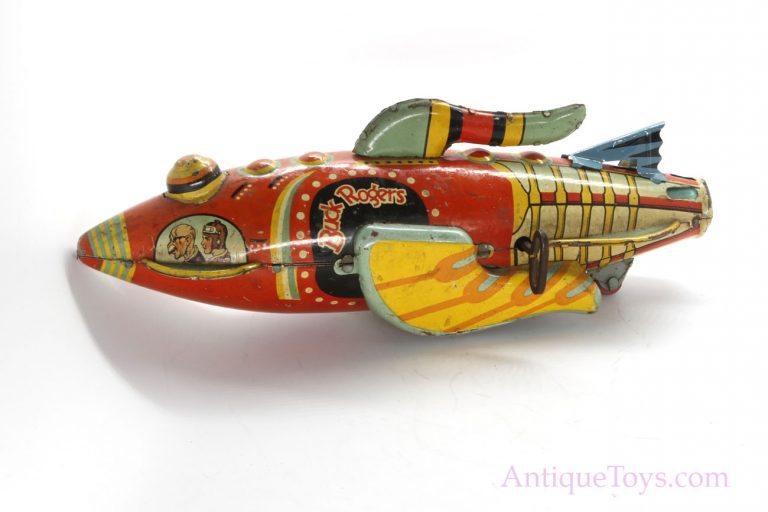 Buck Rogers Spaceship Tin Windup Vintage Toy *SOLD* – AntiqueToys.com ...