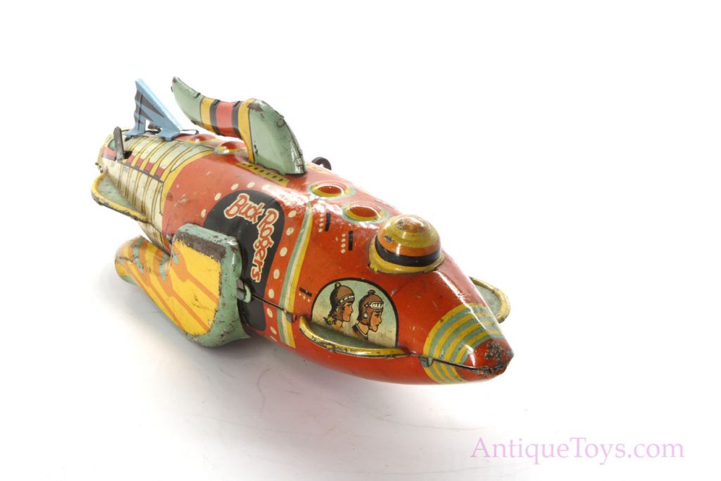 Buck Rogers Spaceship Tin Windup Vintage Toy *SOLD* – AntiqueToys.com ...