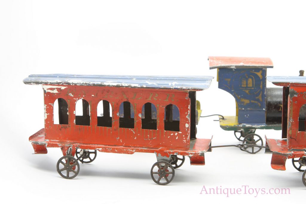 James Fallows Antique Tin Train 1800's American Tin 