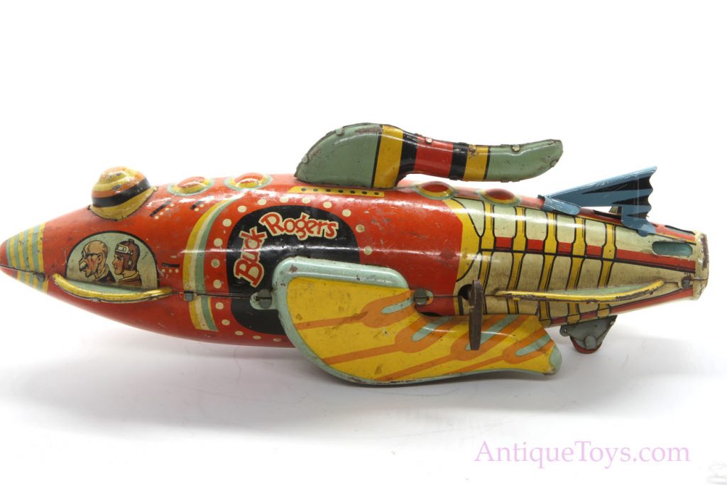 Buck Rogers Spaceship Tin Windup Vintage Toy *SOLD* – AntiqueToys.com ...