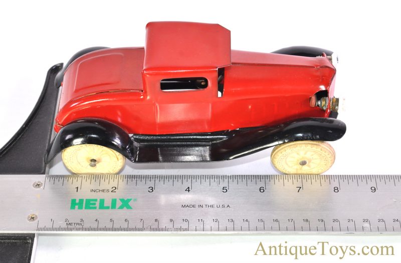 Wyandotte All Metal Products Company Red Pressed Steel #331 Battery Op. Coupe, Rubber Tires, with Original Box f<FONT COLOR="ff000 ">*SOLD*</font> - Image 15