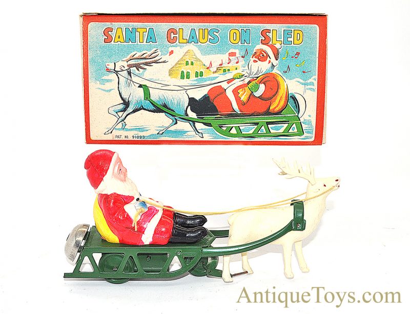 Celluloid Santa and Sled <FONT COLOR="ff000 ">*SOLD*</font>