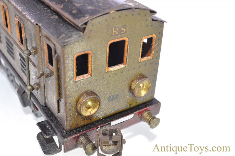 Marklin/Gebrüder Marklin Tin Lithographed Windup “Electric” RS 950  Passenger Train Car O Gauge *SOLD* -  - Antique Toys for Sale