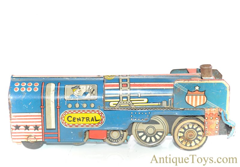 Marusan, Normura, Etc. Japanese Tin Lithographed Locomotive Train Set of 3 <FONT COLOR="ff000 ">*SOLD*</font> - Image 12