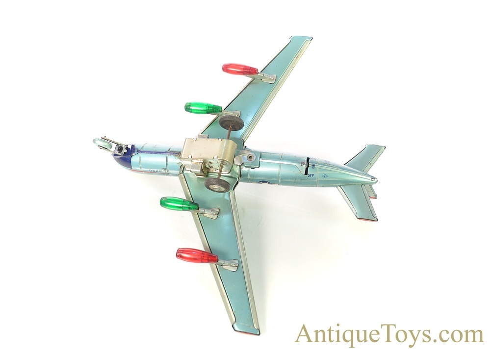 Vintage KA Japan Tin Friction Powered US Army N903 Air Force