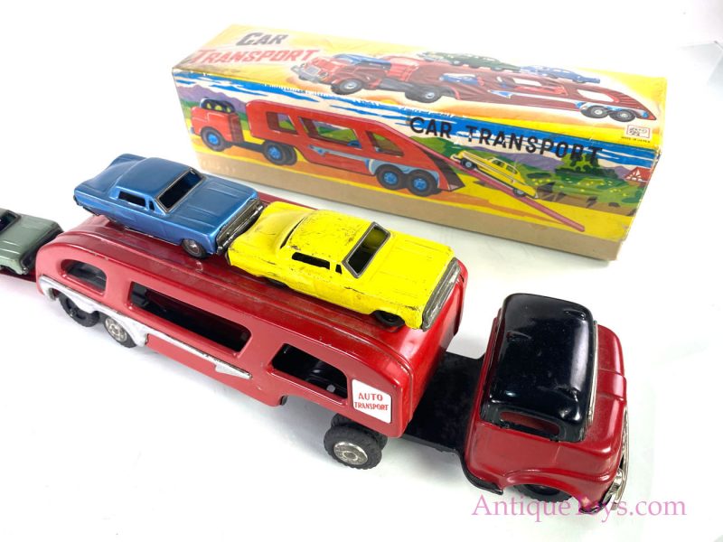 ATC Tin Auto Car Transporter <FONT COLOR="ff000 ">*SOLD*</font> - Image 2