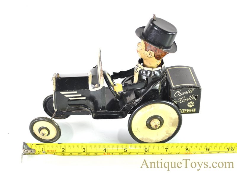 Marx Lithographed Tin Windup “Charlie McCarthy in his Benzine Buggy” Crazy Car Toy <FONT COLOR="ff000 ">*SOLD*</font> - Image 8