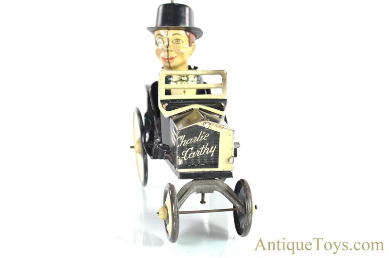 Marx Lithographed Tin Windup “Charlie McCarthy in his Benzine Buggy” Crazy Car Toy <FONT COLOR="ff000 ">*SOLD*</font> - Image 5