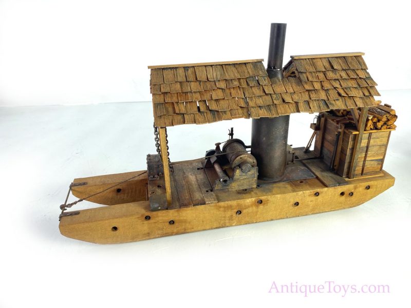 Log Ferry with Train Car - Scratch Built model by Peter Zorn <FONT COLOR="ff000 ">*SOLD*</font> - Image 13