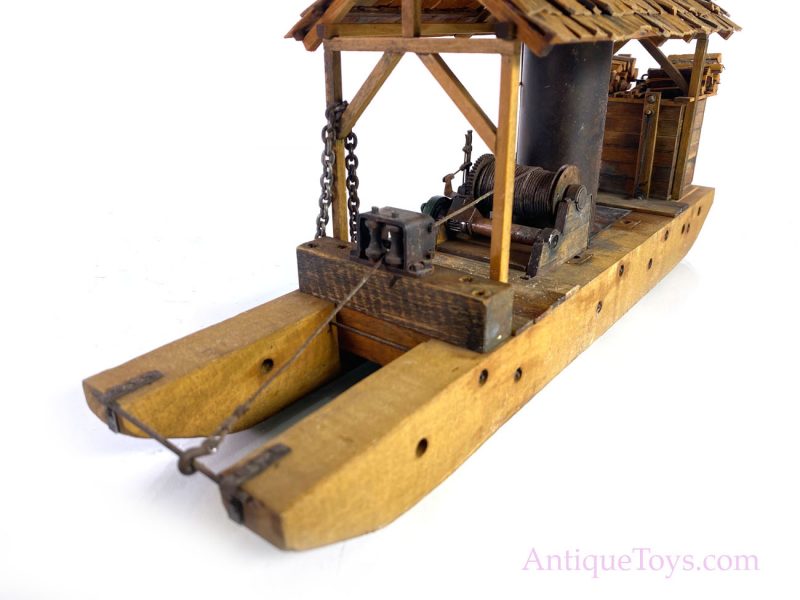 Log Ferry with Train Car - Scratch Built model by Peter Zorn <FONT COLOR="ff000 ">*SOLD*</font> - Image 12