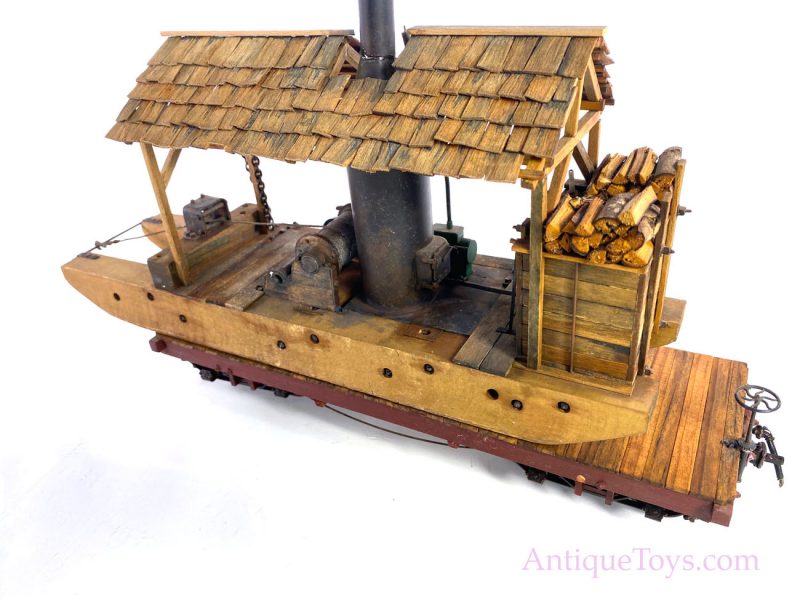 Log Ferry with Train Car - Scratch Built model by Peter Zorn <FONT COLOR="ff000 ">*SOLD*</font> - Image 9