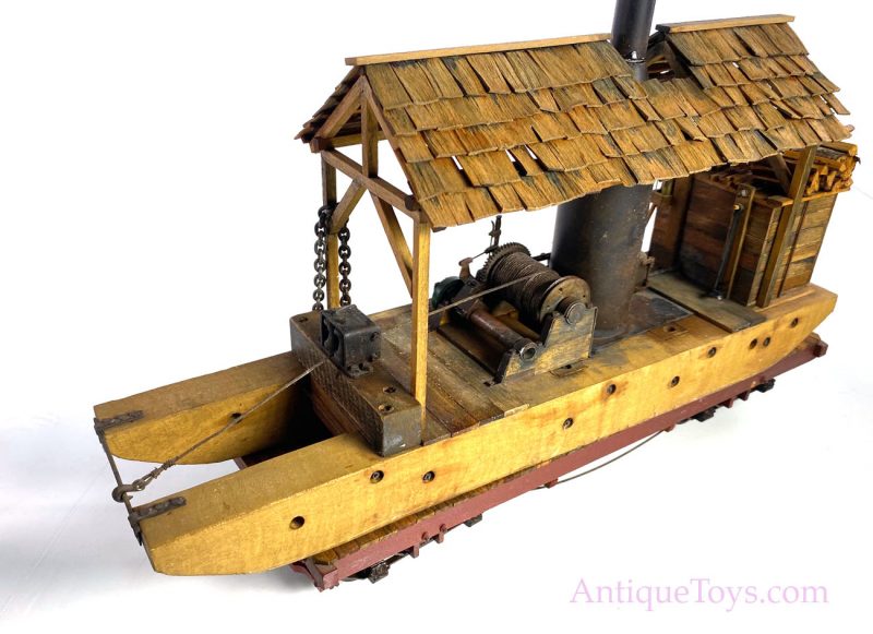 Log Ferry with Train Car - Scratch Built model by Peter Zorn <FONT COLOR="ff000 ">*SOLD*</font> - Image 8