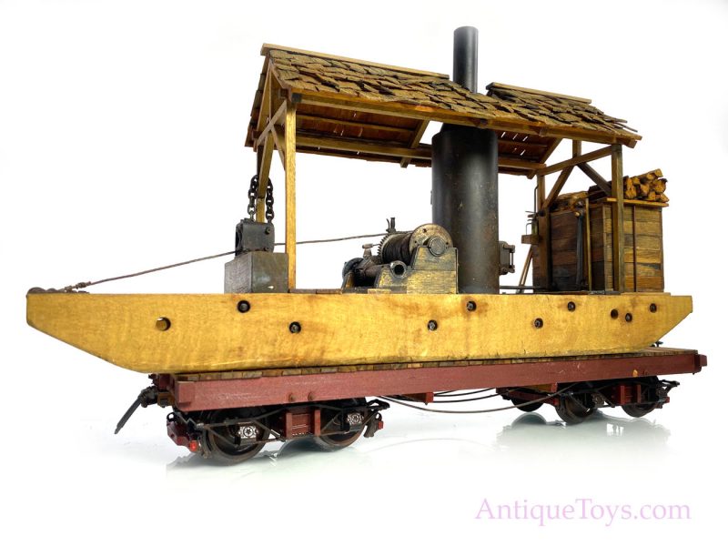 Log Ferry with Train Car - Scratch Built model by Peter Zorn <FONT COLOR="ff000 ">*SOLD*</font>