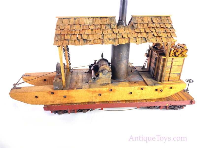 Log Ferry with Train Car - Scratch Built model by Peter Zorn <FONT COLOR="ff000 ">*SOLD*</font> - Image 6