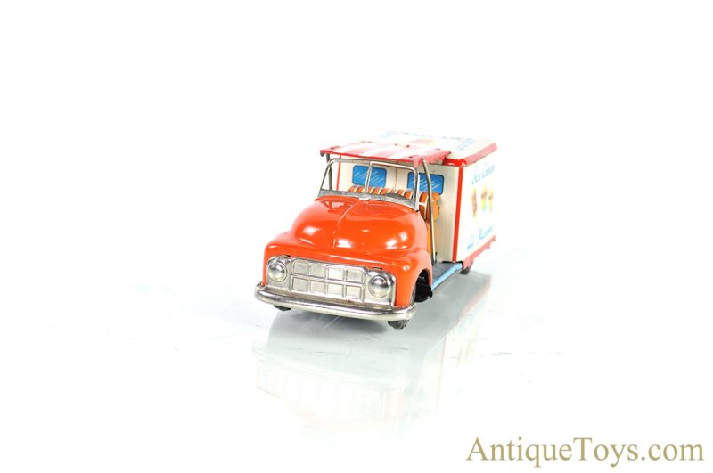 Japanese Tin Lithographed Friction Ice Cream Truck for Sale - Image 4