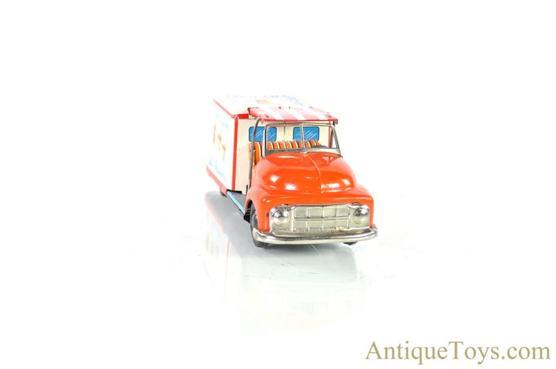 Japanese Tin Lithographed Friction Ice Cream Truck for Sale - Image 5