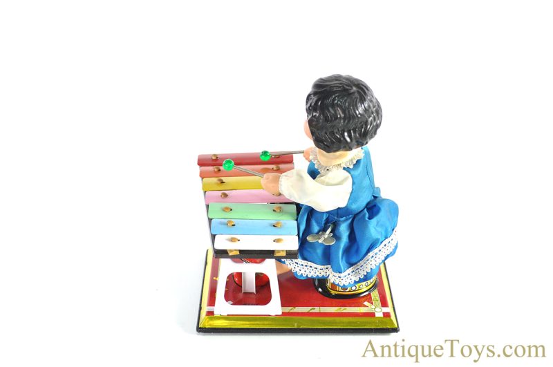 Chinese Tin Lithographed MS085 “Little Performer” Xylophone Girl <FONT COLOR="ff000 ">*SOLD*</font> - Image 7