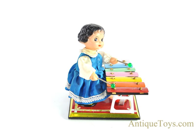 Chinese Tin Lithographed MS085 “Little Performer” Xylophone Girl <FONT COLOR="ff000 ">*SOLD*</font> - Image 8