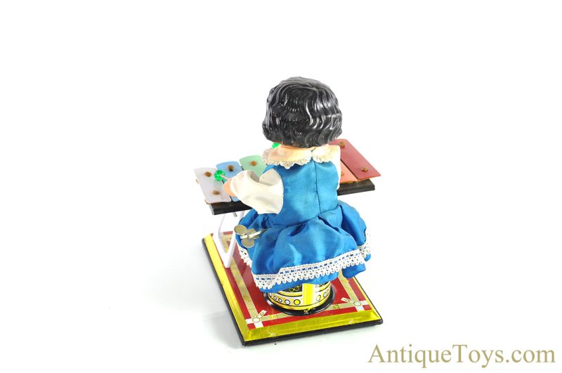 Chinese Tin Lithographed MS085 “Little Performer” Xylophone Girl <FONT COLOR="ff000 ">*SOLD*</font> - Image 6