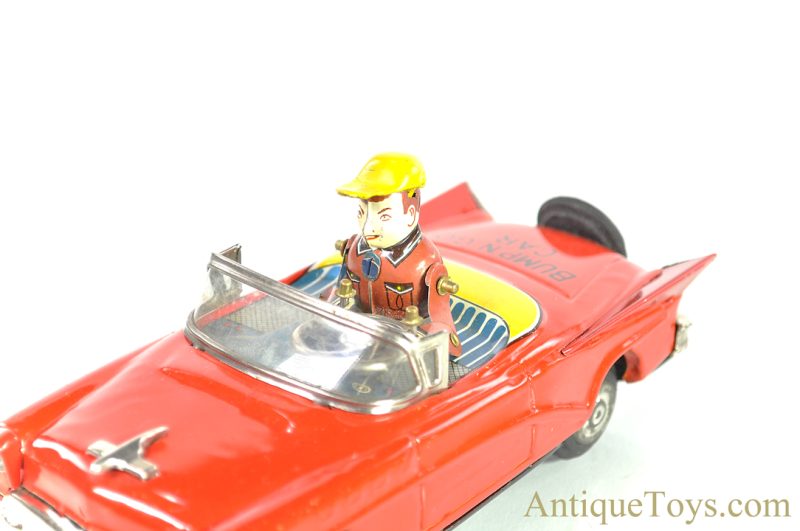 KO Tin Lithographed Friction "Bump 'N Go Car" Mystery Action Japanese Toy <FONT COLOR="ff000 ">*SOLD*</font> - Image 9