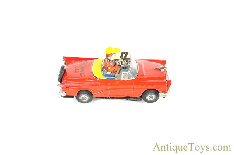 KO Tin Lithographed Friction "Bump 'N Go Car" Mystery Action Japanese Toy <FONT COLOR="ff000 ">*SOLD*</font> - Image 3