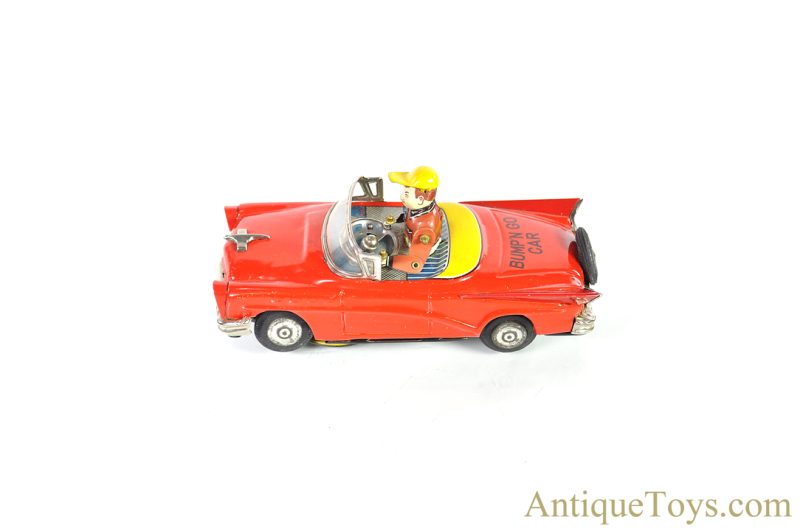 KO Tin Lithographed Friction "Bump 'N Go Car" Mystery Action Japanese Toy <FONT COLOR="ff000 ">*SOLD*</font> - Image 2