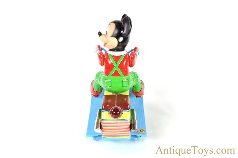 Masudaya Modern Toys (MT) Tin Lithographed Battery Operated Walt Disney "Mickey Mouse Scooter" Japanese Toy with Box <FONT COLOR="ff000 ">*SOLD*</font> - Image 8