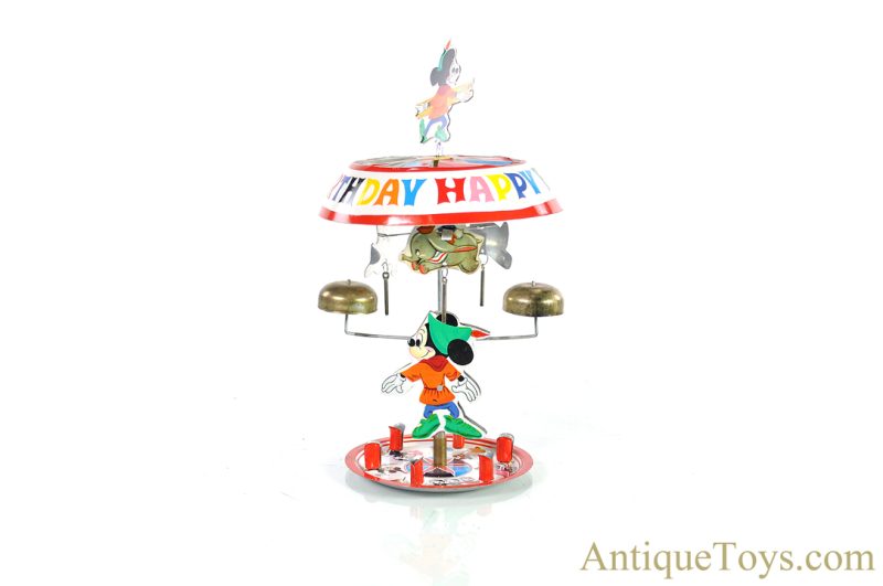 Ross Products Tin Lithographed Walt Disney Productions "Disneyland Happy Birthday Carousel" in Box <FONT COLOR="ff000 ">*SOLD*</font> - Image 5