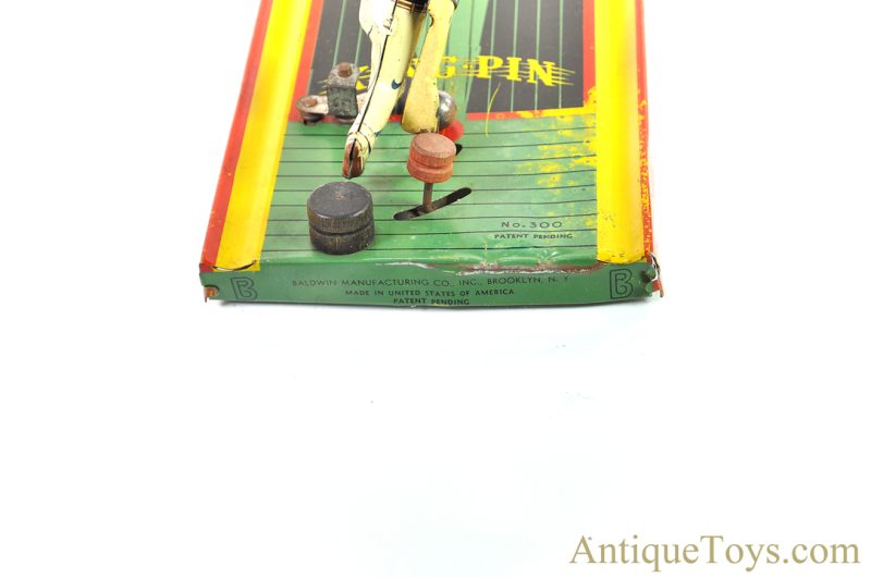 Baldwin Manufacturing Co. Tin Lithographed No. 300 King Pin Bowling Game <FONT COLOR="ff000 ">*SOLD*</font> - Image 8