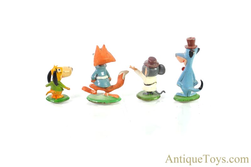 Marx Plastic TV Tinykins Hanna-Barbera Augie Doggie, Fibber Fox, Huckleberry Hound, Blabber Mouse Figures <FONT COLOR="ff000 ">*SOLD*</font> - Image 3