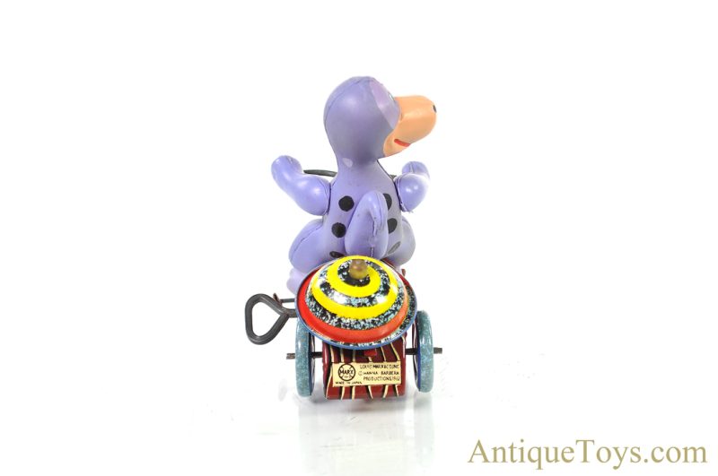 Marx Tin Lithographed Windup Hanna-Barbera's Dino “Mechanical Tricycle” with Revolving Bell <FONT COLOR="ff000 ">*SOLD*</font> - Image 6