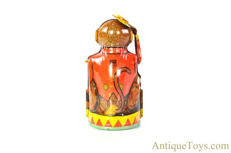 J. Chein Tin Lithographed Mechanical Monkey Bank for Sale - Image 2