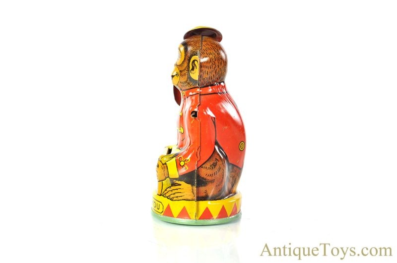 J. Chein Tin Lithographed Mechanical Monkey Bank for Sale - Image 4