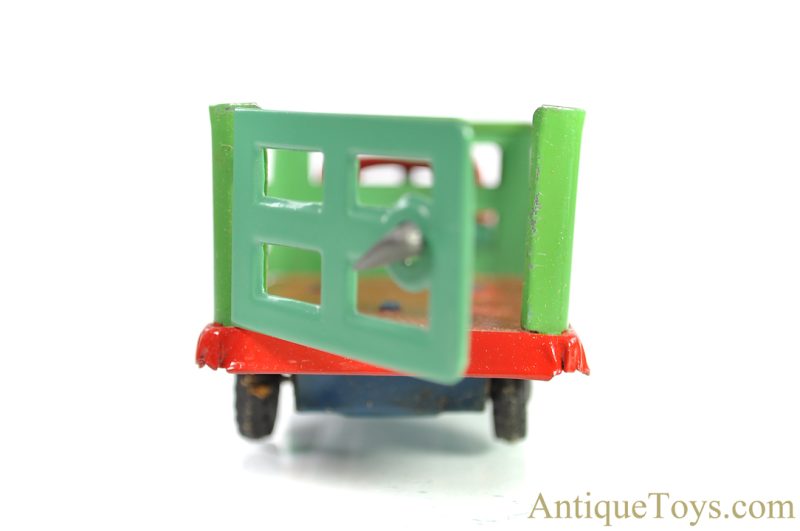 Japanese Tin Lithographed "Friction Farm Truck" Stake Truck with Box <FONT COLOR="ff000 ">*SOLD*</font> - Image 10