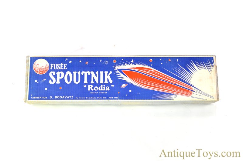 S. Bogavatz Wooden "Fusée Spoutnik-Rodia" French Sputnik Rocket Model in Box <FONT COLOR="ff000 ">*SOLD*</font>