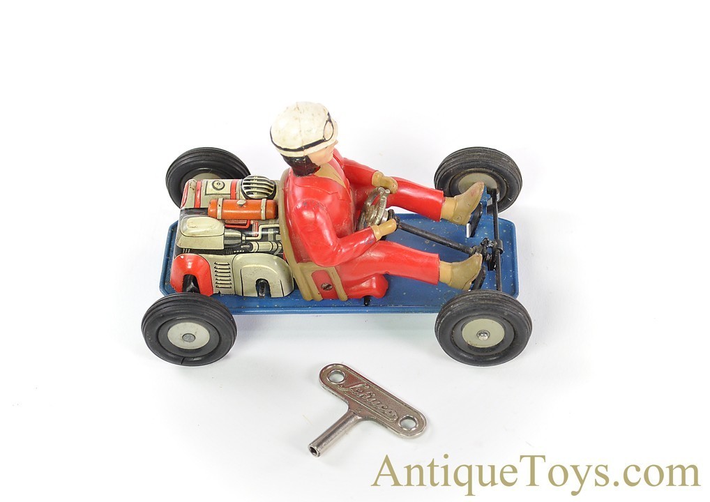 Schuco Plastic & Tin Lithographed Windup “Schuco 1055 Go-Kart” German Toy  *SOLD* – AntiqueToys.com – Antique Toys for Sale