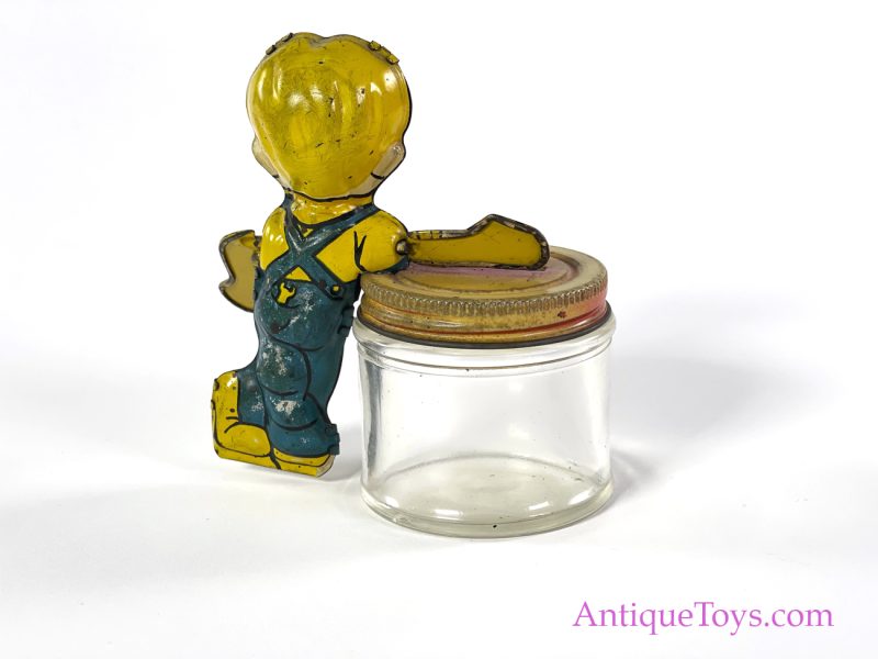 Marx Tin Lithographed & Glass Buddy Bank & Candy Container <FONT COLOR="ff000 ">*SOLD*</font> - Image 7