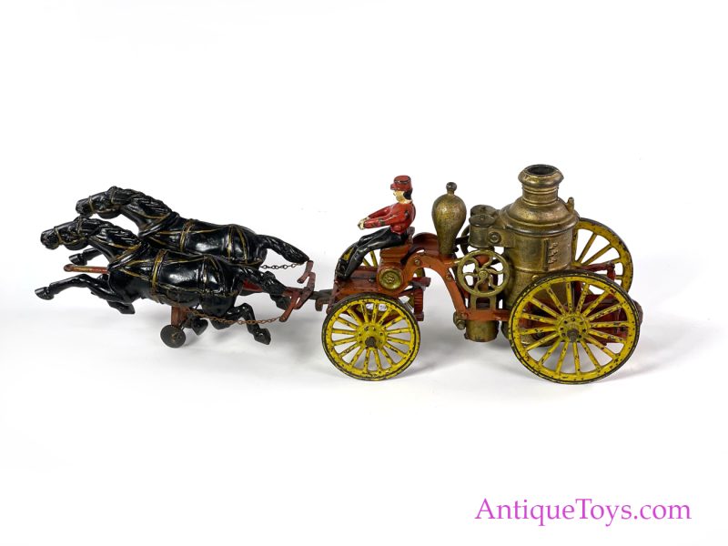 Wilkins Cast Iron Horse Drawn Fire Pumper <FONT COLOR="ff000 ">*SOLD*</font>