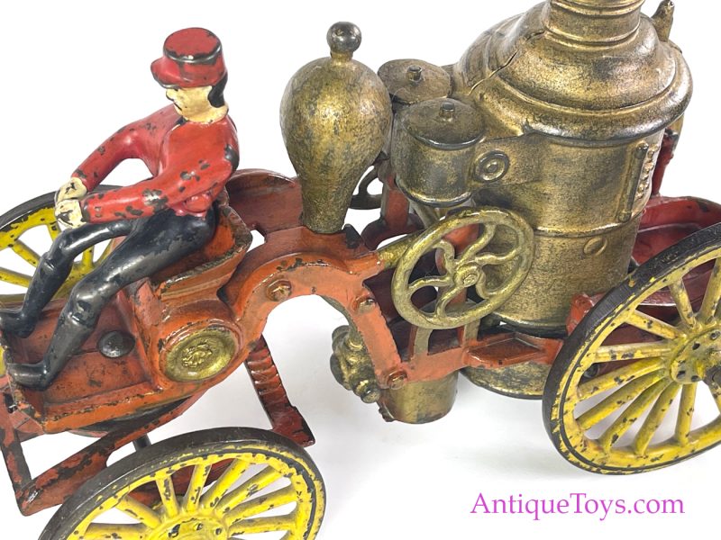 Wilkins Cast Iron Horse Drawn Fire Pumper <FONT COLOR="ff000 ">*SOLD*</font> - Image 8