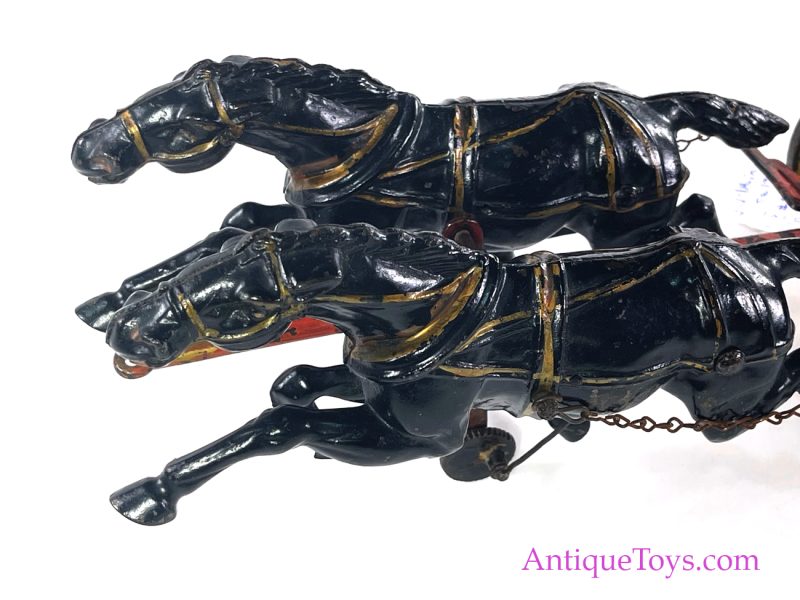 Wilkins Cast Iron Horse Drawn Fire Pumper <FONT COLOR="ff000 ">*SOLD*</font> - Image 7