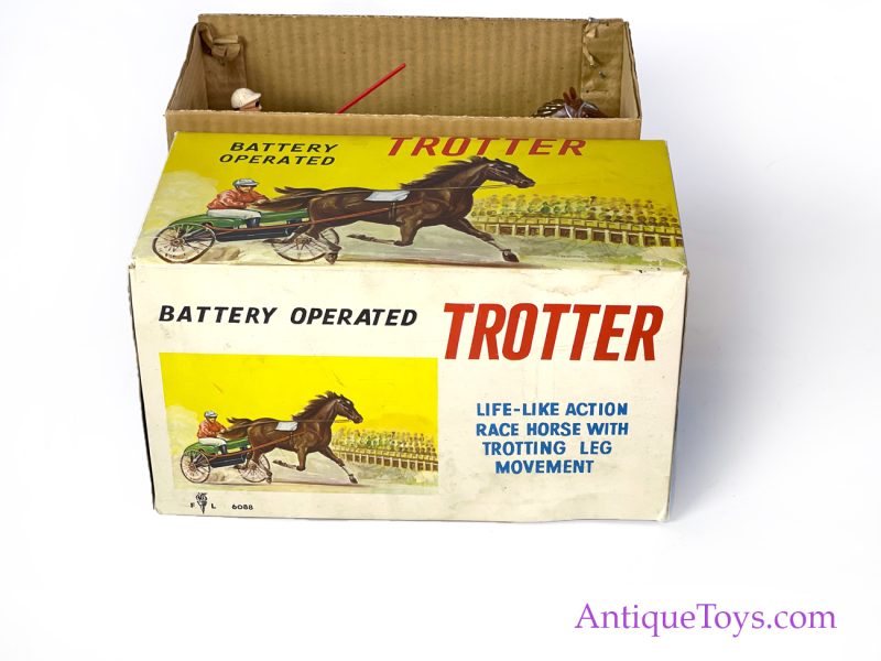 Vintage ca. 1950's Battery Operated "Trotter" Sulky Race Horse Japanese Toy <FONT COLOR="ff000 ">*SOLD*</font> - Image 7