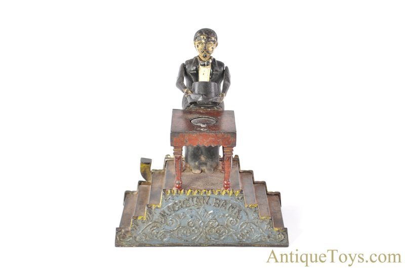 J.E. Stevens Co. Cast Iron No. 337 “Magician Bank” Mechanical Bank <FONT COLOR="ff000 ">*SOLD*</font> - Image 2