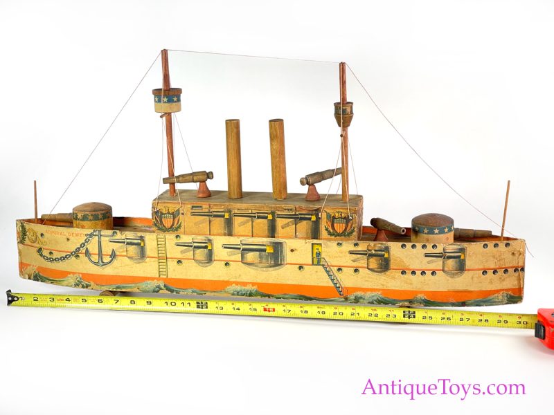 Bliss Admiral Dewey Battleship Toy <FONT COLOR="ff000 ">*SOLD*</font>