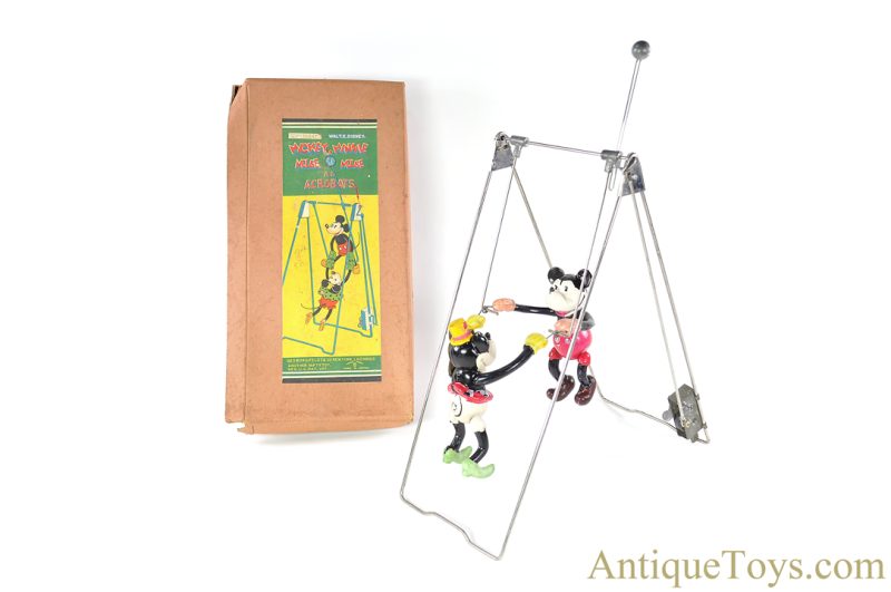 Geo. Borgfeldt & Co. Nifty Toy Windup Celluloid "Mickey Mouse & Minnie Mouse as Acrobats" in Box <FONT COLOR="ff000 ">*SOLD*</font>