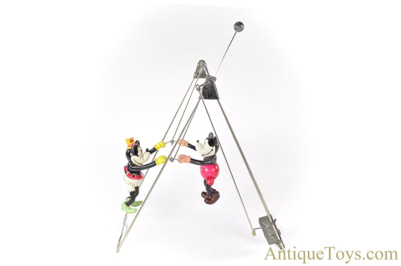 Geo. Borgfeldt & Co. Nifty Toy Windup Celluloid "Mickey Mouse & Minnie Mouse as Acrobats" in Box <FONT COLOR="ff000 ">*SOLD*</font> - Image 2